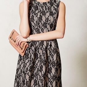 🖤HP! HD in Paris | Black and Cream Lace Fit and Flare Midi Dress